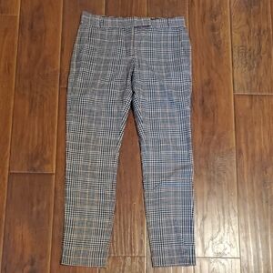 Joe Fresh Women's Checkered Pants - Black and White